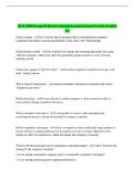 BUS 4385 Exam &num;1 Review Questions and Answers Latest Graded A&plus;