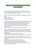MODULE 6 QUIZ QUESTIONS AND ANSWERS 100&percnt; CORRECT&excl;&NewLine;&NewLine;