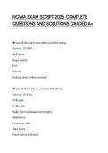 NGWA EXAM SCRIPT 2026 COMPLETE&NewLine;QUESTIONS AND SOLUTIONS GRADED A&plus;