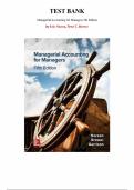  Test Bank &mdash; Managerial Accounting for Managers 5th Edition by Eric Noreen&comma; Peter Brewer Chapter 1-14 &vert; All Chapters