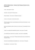 HOST 101 Midterm Review &ndash; Restaurant Host Training and Customer Service Study Material