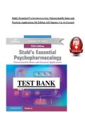 Stahl's Essential Psychopharmacology &lpar;PDF&rpar; &vert; &lpar;2026&rpar; Test Bank &vert; Ch 1-14 &vert; 5th Edition