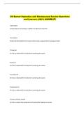 Oil Burner Operation and Maintenance Review Questions &NewLine;and Answers &lpar;100&percnt; CORRECT&rpar;