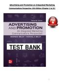 Advertising and Promotion &lpar;PDF&rpar; &vert; &lpar;2026&rpar; Test Bank &vert; Chapters 1-21 &vert; 13th Edition