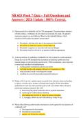 NR 603 Week 7 Quiz &mdash; Full Questions and &NewLine;Answers &vert; 2026 Update &vert; 100&percnt; Correct&period; 