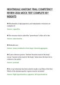NIGHTINGALE ANATOMY FINAL COMPETENCY&NewLine;REVIEW 2026 MOCK TEST COMPLETE KEY&NewLine;INSIGHTS
