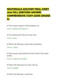 NIGHTINGALE ANATOMY FINAL SCRIPT&NewLine;2026 FULL QUESTIONS ANSWERS&NewLine;COMPREHENSIVE STUDY GUIDE GRADED&NewLine;A&plus;