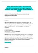 NR667 FNP CAPSTONE WEEK 1 PRACTICE EXAM 2026&sol;2027 &vert; 150 Questions Full Length &vert; Chamberlain University &vert; 100&percnt; Correct Answers &vert; Pass Guaranteed - A&plus; Graded&NewLine;&NewLine;