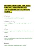 NIGHTINGALE ANATOMY FINAL STUDY&NewLine;GUIDE 2026 VERIFIED QUESTIONS&NewLine;ANSWERS PREP MATERIAL COMPLETE&NewLine;GRADED A&plus;&NewLine;