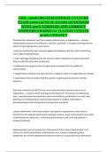 LDR 302S &ndash; Organizational Culture Exam Study Guide with Verified Questions and Answers &lpar;2025 Update&rpar;
