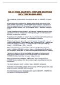SW 421 FINAL EXAM WITH COMPLETE SOLUTIONS 100&percnt; VERIFIED 2026-2027&excl;&excl;