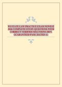 WI STATE LAW PRACTICE EXAM NEWEST 2026 COMPLETE STUDY QUESTIONS WITH CORRECT VERIFIED SOLUTIONS 100&percnt; GUARANTEED PASS &vert; RATED A&plus;