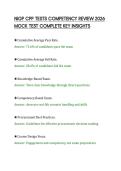 NIGP CPP TESTS COMPETENCY REVIEW 2026&NewLine;MOCK TEST COMPLETE KEY INSIGHTS