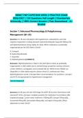 NR667 FNP CAPSTONE WEEK 1 & 2 PRACTICE EXAMS BUNDLE 2026&sol;2027 &vert; 300 Questions Full Length &vert; Chamberlain University &vert; 100&percnt; Correct Answers &vert; Pass Guaranteed - A&plus; Graded