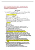BME 3561 PERIOPERATIVE EXAM QUESTIONS WITH COMPLETE SOLUTION 2026&comma;100&percnt;CORRECT