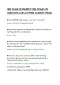 NISP EXAM 3 EXAMPREP 2026 COMPLETE&NewLine;QUESTIONS AND ANSWERS ALREADY PASSED