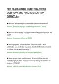 NISP EXAM 3 STUDY GUIDE 2026 TESTED&NewLine;QUESTIONS AND PRACTICE SOLUTION&NewLine;GRADED A&plus;