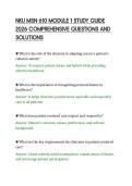 NKU MSN 610 MODULE 1 STUDY GUIDE&NewLine;2026 COMPREHENSIVE QUESTIONS AND&NewLine;SOLUTIONS&NewLine;