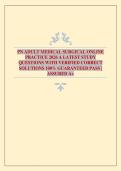 PN ADULT MEDICAL SURGICAL ONLINE PRACTICE 2026 A LATEST STUDY QUESTIONS WITH VERIFIED CORRECT SOLUTIONS 100&percnt; GUARANTEED PASS &vert; ASSURED A&plus;