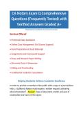 CA Notary Exam Q Comprehensive Questions &lpar;Frequently Tested&rpar; with Verified Answers Graded A&plus;