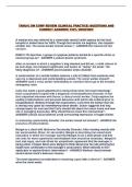 TAMU-C SW COMP REVIEW &lpar;CLINICAL PRACTICE&rpar; QUESTIONS AND CORRECT ANSWERS 100&percnt; VERIFIED&excl;&excl;