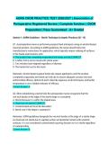 AORN CNOR PRACTICE TEST 2026&sol;2027 &vert; Association of Perioperative Registered Nurses &vert; Complete Solution &vert; CNOR Preparation &vert; Pass Guaranteed - A&plus; Graded&NewLine;&NewLine;