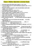 Class C Water Operator License Exam&period;