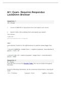 CHEM 103 MODULE 1 EXAM - REQUIRES RESPONDUS LOCKDOWN BROWSER &plus; WEBCAM &vert; QUESTIONS AND ANSWERS &vert; 2026 UPDATED &vert; 100&percnt; CORRECT&period;