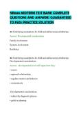 NR606 MIDTERM TEST BANK COMPLETE&NewLine;QUESTIONS AND ANSWERS GUARANTEED&NewLine;TO PASS PRACTICE SOLUTION