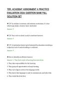 TEFL ACADEMY ASSIGNMENT A PRACTICE&NewLine;EVALUATION 2026 QUESTION BANK FULL&NewLine;SOLUTION SET&NewLine;