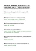 NRA BASIC RIFLE FINAL PAPER 2026 SOLVED&NewLine;QUESTIONS AND FULL SOLUTION UPDATED&NewLine;