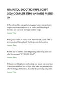 NRA PISTOL SHOOTING FINAL SCRIPT&NewLine;2026 COMPLETE ITEMS ANSWERS PASSED&NewLine;A&plus;