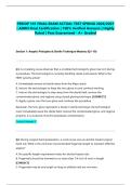 PERIOP 101 FINAL EXAM ACTUAL TEST SPRING 2026&sol;2027 &vert; AORN Final Certification &vert; 100&percnt; Verified Answers &vert; Highly Rated &vert; Pass Guaranteed - A&plus; Graded&NewLine;&NewLine;