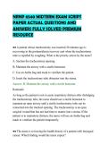 NRNP 6540 MIDTERM EXAM SCRIPT&NewLine;PAPER ACTUAL QUESTIONS AND&NewLine;ANSWERS FULLY SOLVED PREMIUM&NewLine;RESOURCE&NewLine;