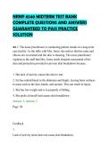 NRNP 6540 MIDTERM TEST BANK&NewLine;COMPLETE QUESTIONS AND ANSWERS&NewLine;GUARANTEED TO PASS PRACTICE&NewLine;SOLUTION
