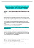 AORN FINAL EXAM REVIEW 2026&sol;2027 &vert; PERIOP 101 & CNOR Certification &vert; Actual Exam Questions with All Correct Answers &vert; Pass Guaranteed - A&plus; Graded&NewLine;&NewLine;