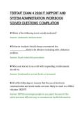 TESTOUT EXAM 4 2026 IT SUPPORT AND&NewLine;SYSTEM ADMINISTRATION WORKBOOK&NewLine;SOLVED QUESTIONS COMPILATION