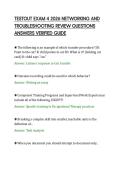 TESTOUT EXAM 4 2026 NETWORKING AND&NewLine;TROUBLESHOOTING REVIEW QUESTIONS&NewLine;ANSWERS VERIFIED GUIDE