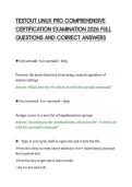 TESTOUT LINUX PRO COMPREHENSIVE&NewLine;CERTIFICATION EXAMINATION 2026 FULL&NewLine;QUESTIONS AND CORRECT ANSWERS