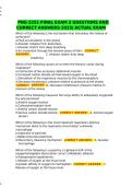 PNG 2251 FINAL EXAM 2 QUESTIONS AND CORRECT ANSWERS 2025 ACTUAL EXAM&period;