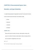Chapter 25 Musculoskeletal System&comma; Neck&comma; Shoulders&comma; and Upper Extremities