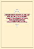 ATLS PRACTICE TEST EXAM 2026&sol;2027 REAL STUDY QUESTIONS AND CORRECT DETAILED SOLUTIONS WITH RATIONALES 100&percnt; GUARANTEED PASS &vert; RATED A&plus;