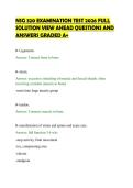 NSG 320 EXAMINATION TEST 2026 FULL&NewLine;SOLUTION VIEW AHEAD QUESTIONS AND&NewLine;ANSWERS GRADED A&plus;