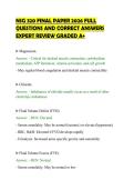NSG 320 FINAL PAPER 2026 FULL&NewLine;QUESTIONS AND CORRECT ANSWERS&NewLine;EXPERT REVIEW GRADED A&plus;