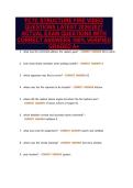 FCTC STRUCTURE FIRE VIDEO&NewLine;QUESTIONS LATEST 2026&sol;2027&NewLine;ACTUAL EXAM QUESTIONS WITH&NewLine;CORRECT ANSWERS 100&percnt; VERIFIED&NewLine;GRADED A&plus;