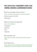 NSG 2400 EXAM 1 ASSESSMENT SCRIPT 2026&NewLine;VERIFIED ANSWERS COMPREHENSIVE REVIEW