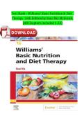 Test Bank - Williams' Basic Nutrition & Diet &NewLine;Therapy 16th Edition by Staci Nix McIntosh&comma;&NewLine;&lpar;All Chapters Included 1-23&rpar;