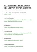 NSG 2400 EXAM 1 COMPETENCY REVIEW&NewLine;2026 MOCK TEST COMPLETE KEY INSIGHTS&NewLine;