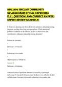 NSG 2400 SINCLAIR COMMUNITY&NewLine;COLLEGE EXAM 2 FINAL PAPER 2026&NewLine;FULL QUESTIONS AND CORRECT ANSWERS&NewLine;EXPERT REVIEW GRADED A&plus;