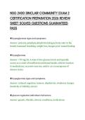 NSG 2400 SINCLAIR COMMUNITY EXAM 2&NewLine;CERTIFICATION PREPARATION 2026 REVIEW&NewLine;SHEET SOLVED QUESTIONS GUARANTEED&NewLine;PASS